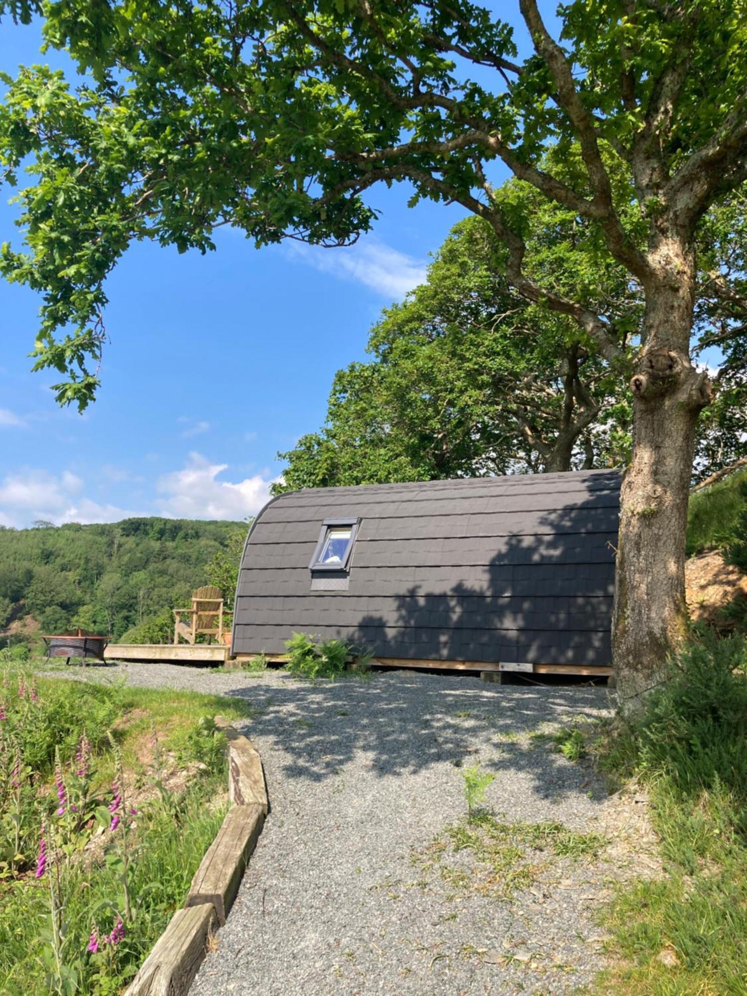 Cefn Crib Cabins Machynlleth Exterior foto
